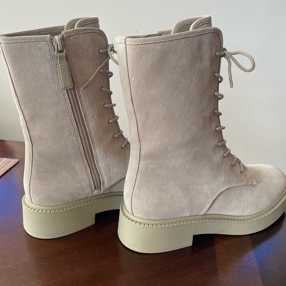 Vince Kady Lace-Up Leather Bootie Women Size 7.5 - Picture 8 of 10